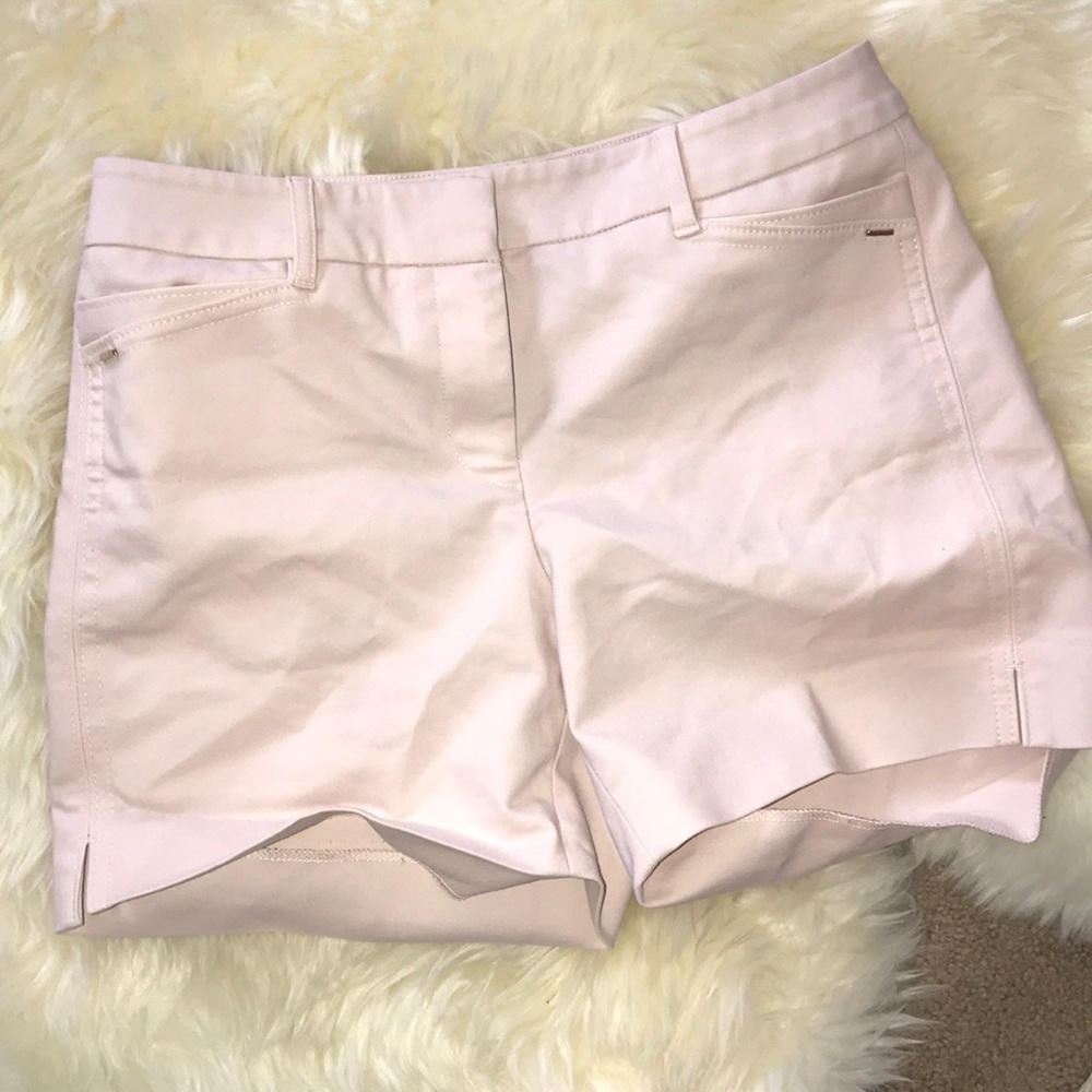 WHBM White House Black Market Pale Pink Short Work